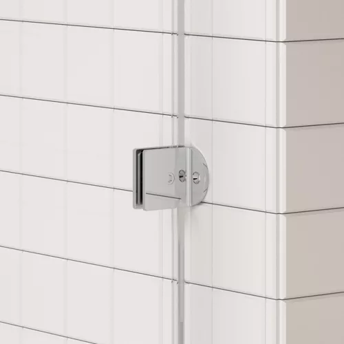 AREZZO design CLEAR walk-in zuhanyfalhoz profil szett, króm