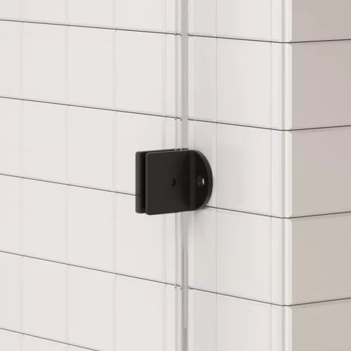 AREZZO design CLEAR walk-in zuhanyfalhoz profil szett, matt fekete