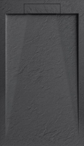 AREZZO design STONE pala hatású öntött márvány zuhanytálca, 120x90 cm-es, antracit (2 doboz)