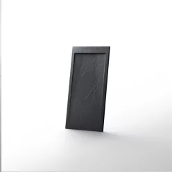   AREZZO design STONE pala hatású öntött márvány zuhanytálca, 120x90 cm-es, fekete (2 doboz)