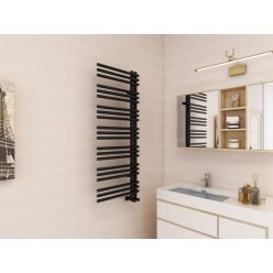   AREZZO design LINEAR BLACK 1200x500 törölközőszárító radiátor AR-LR12050B