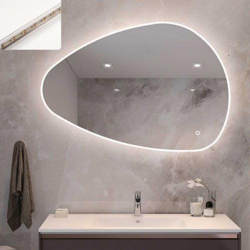 AREZZO design LED tükör 55x80
