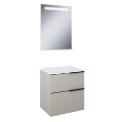  AREZZO design beige MONTEREY 60 cm-es szett beépített mosdóval