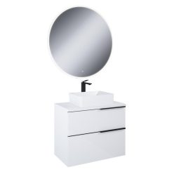   AREZZO design fehér MONTEREY 80 cm-es szett pulttal, mosdóval
