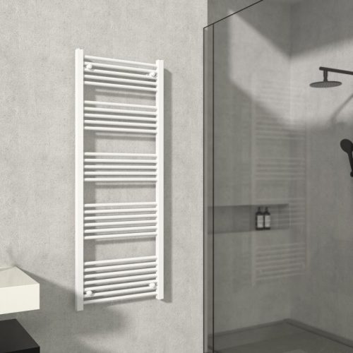 AREZZO design MINIMAL WHITE ROUND 1600x600 egyenes törölközőszárítós radiátor, fehér