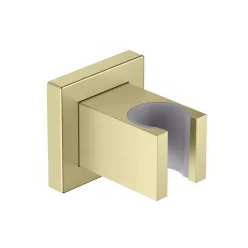   AREZZO design szögletes kézizuhany tartó, szálcsiszolt arany