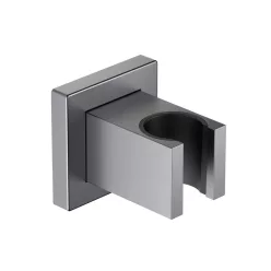 AREZZO design szögletes kézizuhany tartó, gun metal