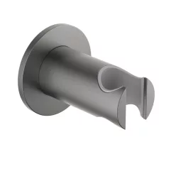 AREZZO design íves kézizuhany tartó, gun metal