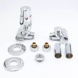   AREZZO design VARIOPEX/INTEGRA radiátor szelep króm, bal AR-VARIOPEX-CR-L