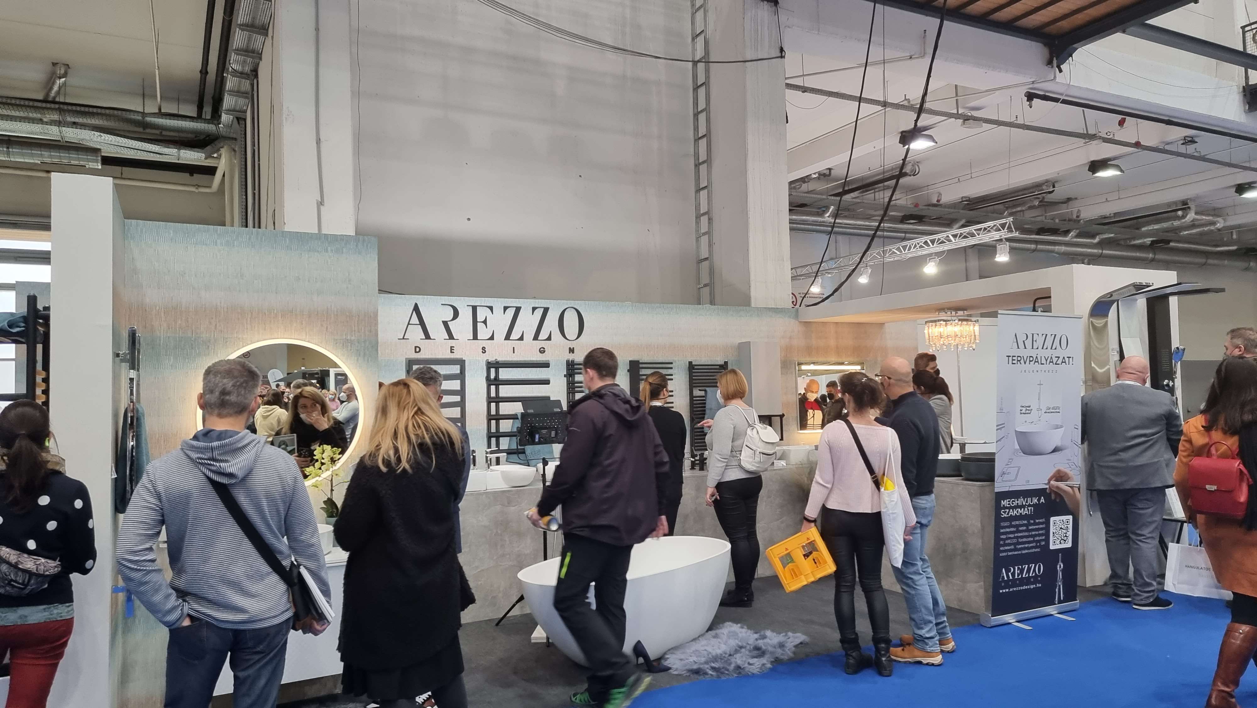 VIRTUÁLISAN IS BEJÁRHATÓ AZ AREZZO DESIGN STANDJA A FÜRDŐSZOBA ÉS OTTHONI WELLNESS KIÁLLÍTÁSON