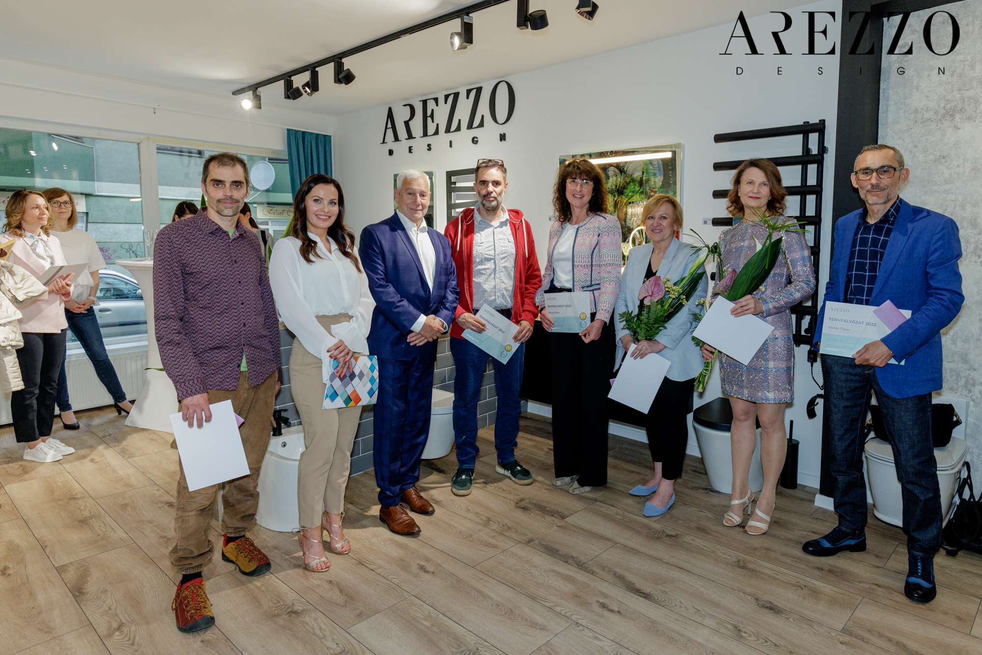 AREZZO TERVPÁLYÁZAT DÍJÁTADÓJA